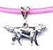 Sporting Goods : 16" Pink Irish Setter Necklace Sterling Silver Jewelry