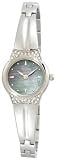 Pulsar Femmes PTA381 cristal nacre noire Montre en acier inoxydable