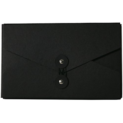 Video Black Kraft Button & String Portfolios (5 1/2 x 8 1/2 x 1) - Sold individually