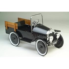 BLACK PICKUP TRUCK PEDAL CAR - Nostalgic design, wonderful reproduction of the classic... by HomeLifeShopping