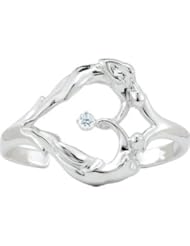 Sterling Silver Universal Love Heart Cuff Bracelet