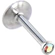 16 Gauge STEEL Aurora Gem Push-In MONROE Ring - 5/16"
