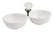 Mud Pie Door Knob Double Dip Dish, White