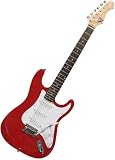 Red Electric Guitar Strat Style
