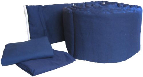 Baby Doll Bedding Solid Colors Grandmas Port-a-Crib Package, Navy