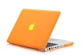 Osaka ® FROST series Orange Rubberized Case / Cover for 13 A1278 Aluminum Unibody MacBook Pro (Black keys, 13.3-inch diagonal screen)