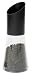 T&G Topsy-Turvy Black and Clear Upside Down Pepper Mill. 16.7cm