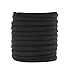 Mandala Crafts Welt Cord, Polyester Cotton Piping Filler for Drapery, Pillow, Upholstery, Trimming, Sewing, Crafting (1/4 Inch or 6mm, 20 Yards, Black)