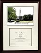 College of Mount St. Joseph Scholar Scholar Mahogany Framed Lithograph w/Diploma Opening