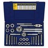 Irwin Industrial Tools 97094 Fractional Tap and Hex Die Set, 25-Piece
