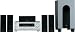 Onkyo Ht-sr700s 5.1 Home Theater Entertainment System (silver)