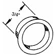 Prime Line Prod. 161910 Bi-Pass Door Finger Pull