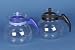 Glaskanne Duo blau 1,5 ltr.