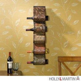 See Holly & Martin Salinas Wall Mount Wine Rack Sculpture