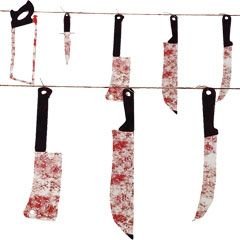 Amscan haunted asylum halloween bloody weapon garland d…