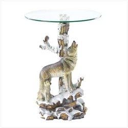 Wolf Table With Glass Tabletop (pack of 1 EA)
