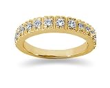 0.39 Diamond Wedding Band in 18k Yellow Gold