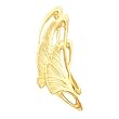14K Yellow Gold Abstract Leaf Brooch