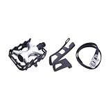Wellgo MTB Pedals With Clips & Straps 9/16 Alloy/Steel Black. 124791
