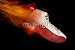 Wallmonkeys Peel and Stick Wall Decals - Basketball Shoe on Fire - Removable Graphic