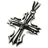 【シルバーアクセサリー ペンダント・ネックレス】 クロスモチーフ 十字架 ダブル エッジ メンズ cenote-p0330 ダブル・ハード