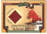 2005 Bowman Futures Game Gear Jersey Relics #AH Aaron Hill - Toronto Blue Jays (Piece of Authentic Game Used Jersey) (Baseball Cards)