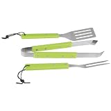 3-tlg. Grillbesteck-Set Mini BBQ Tool Set in Grün