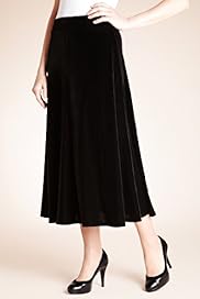 A Line Velour Long Skirt