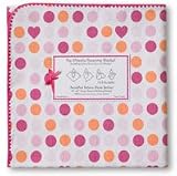 Ultimate Receiving Blanket - Dots and Hearts Fushia
