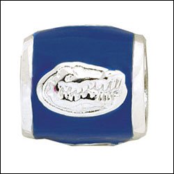 University of Florida GATOR Sterling Silver European Style Charm College Bead