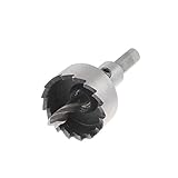 uxcell　ホールソー　ツイストドリリング　切削直径27mm　ブラックシルバートーン