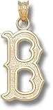 Boston Red Sox Solid 14K Gold ''B'' 3/4'' Pendant