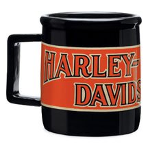 Harley-Davidson&reg; Transportation Mug--NEW for 2009. 14 oz. ceramic mug. Wraparound graphics. Dishwasher and microwave safe. Set of four. 99346-09V