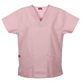 Dickies Medical Uniforms Two Pocket V-Neck Sandwashed Top Scrub
