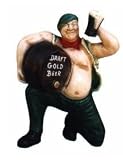 Eigenschaften   / Figur mit Bierfaß für Innen & aussen in der Höhe von 53,5 cm HANDBEMALT