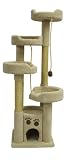 Round Up Kitty Gym : Color BEIGE : Opening EXTRA TOP CONDO OPENING : Pawprints NO PAWPRINTS