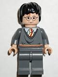 from LEGO LEGO Harry Potter Mini-Figure Harry Potter, Gryfindor Stripe Torso, Dark Bluish Gray Legs