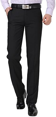 Dress Pants For Men Classic Flat Front Style Trousers Slim Fit Size 30-44 (40)