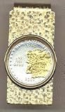 New Hampshire Two Tone Statehood Quarter Hinged Money Clip