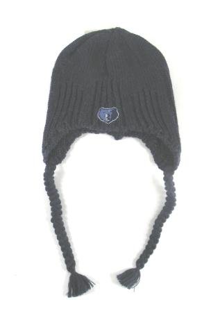 Memphis Grizzlies Knit Braided Tassel Beanie Hat