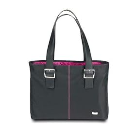 Click here to buy Solo 15- Inch Laptop Tote (Black Magenta) by SOLO.