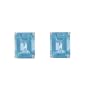 10k White Gold Blue Topaz Earrings