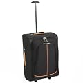 Karabar bagaglio a mano leggero 55 x 35 x 20 cm tutti i componenti inclusi (Nero / Arancio)