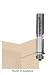 53-001, 1/4 Shank Flush & V-Groove Router Bit