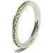 August Birthstone Sterling Silver Peridot Cubic title=