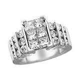 14kt. White Gold 3 ct. tw. Engagement Ring