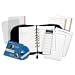 FranklinCovey 34687 - Sedona Leather Organizer Deluxe Starter Set, 5-1/2 x 8-1/2, Black