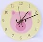 Tot Dots Wall Clock - Pig
