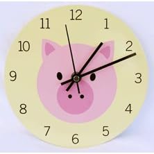 Tot Dots Wall Clock - Pig