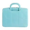 Baekgaard New Leather Powerbook Laptop Sleeve Carry Tote - Designed by Vera Bradley - Caribbean Blue